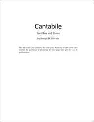 Cantabile for Oboe and Piano P.O.D. cover Thumbnail